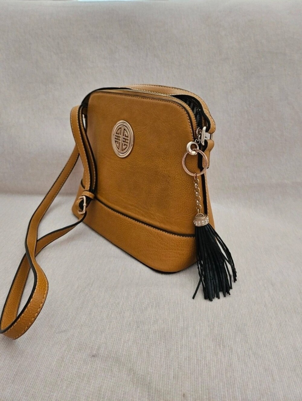 Elegant Tan Crossbody Bag
